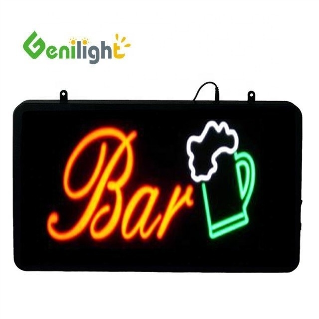 Genilight 56*33 см Лучший дизайн светодиодный неоновый пивной бар световые знаки эпоксидная смола и акрил