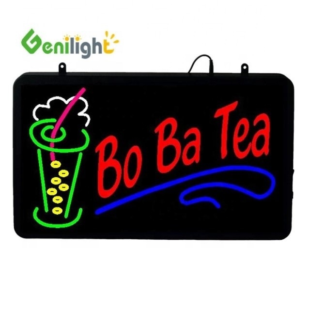 Внутренний RGB Custom Super Light LED Letter Ba Ba Tea Открытый неоновый знак для энергии соковых магазинов