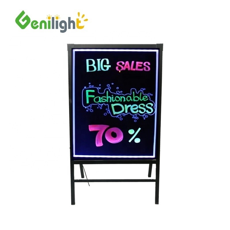 OEM Flashing Stand Billboard Glowing Drawing LED Writing Board Полная цветовая доска сообщений