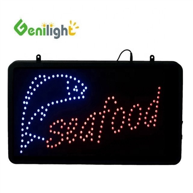 56*33 см DC12V Genilight Flash Edge Рекламный светодиодный открытый знак для магазина жареной курицы