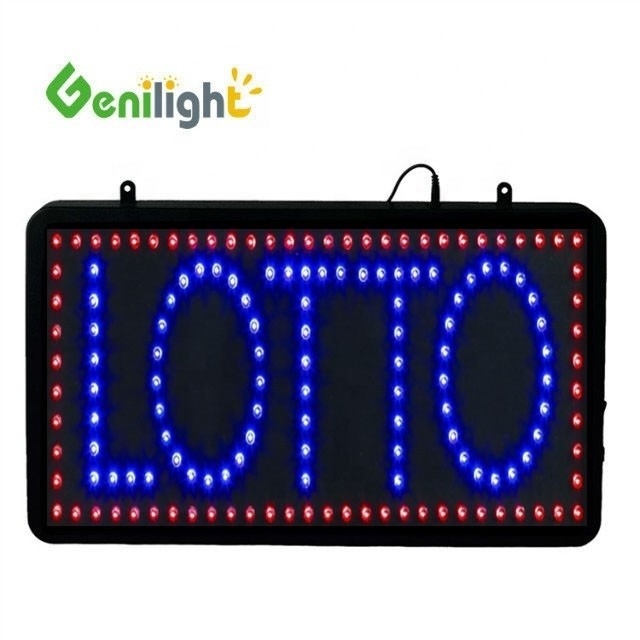 Оригинальный Genilight Indoor 56*33cm Супер яркость Custom LED LOTTO Open Display LED Sign