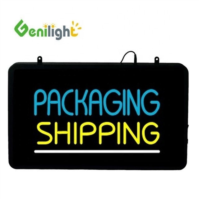 Genilight 22 * 13 дюймовый CE RoHS настраиваемый акриловый светодиодный неоновый знак Выделяйтесь из толпы