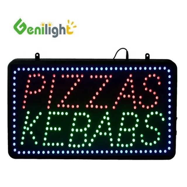 Программируемый прокручивающийся светодиодный электрический дисплей Genilight Indoor 56*33cm для PIZZAS KEBABS
