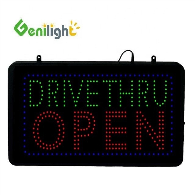 22*13 дюймов CE и RoHS Genilight Внутренний RGB освещенный Drive Thru Coffee Neon Открытый знак