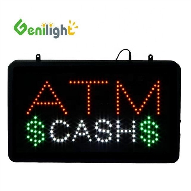 Профессиональный ABS Open-Mold Outframe LED ATM Cash Sign с CE RoHS адаптером