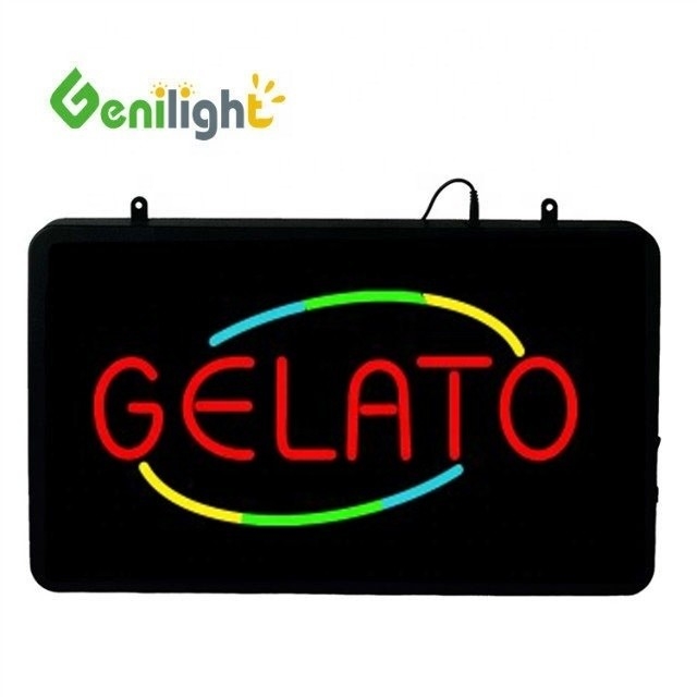 22*13 дюймовая RGB глубина цвета Genilight GELATO Рекламные световые коробки для магазина мороженого