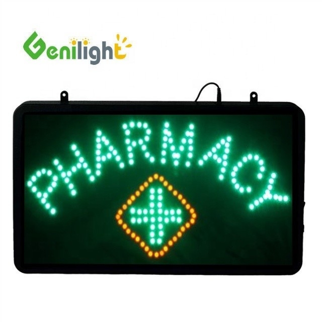 Genilight Indoor 56*33cm DC12V LED Открытый знак Аптека Программа LED дисплейная панель Внутри помещений
