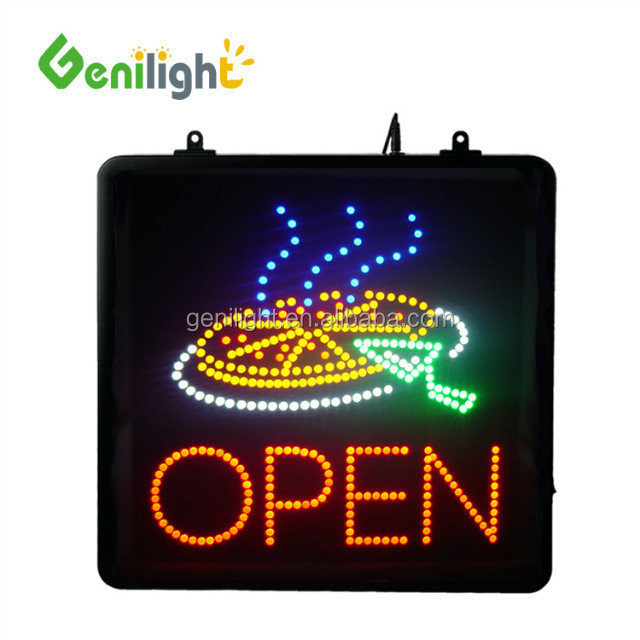 Электронный GLT-LSA5345-007 Цветный светодиодный свет PIZZA OPEN Display Sign